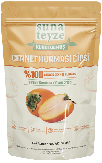 Suna Teyze Fırın Kurutma Cennet Hurması Cipsi 75 g